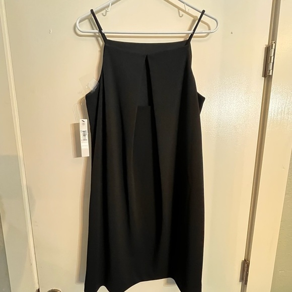 Maggy London Classic Black & Chic sheath Split Back dress Size 12 - Picture 2 of 7